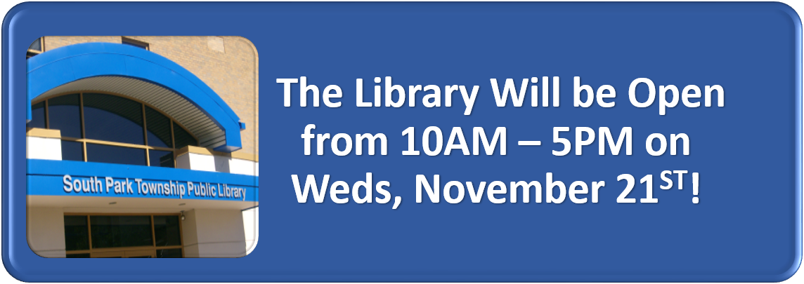 South Park Township Library: 2575 Brownsville Road